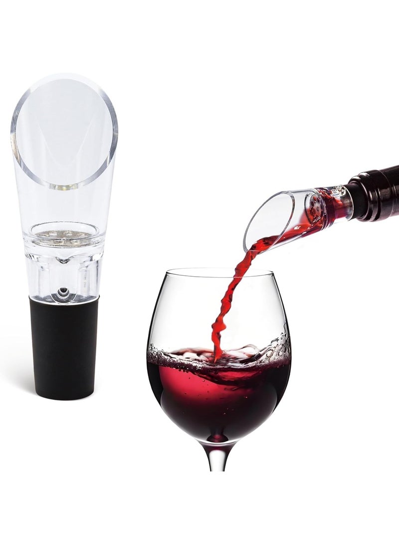 CLENEA Wine Aerator Pourer Spout, Instant Red Wine Air Aeration and Decanter Spout, Portable Wine Enhancer for Most Wine Bottles, Perfect Wine Accessories - Image 1